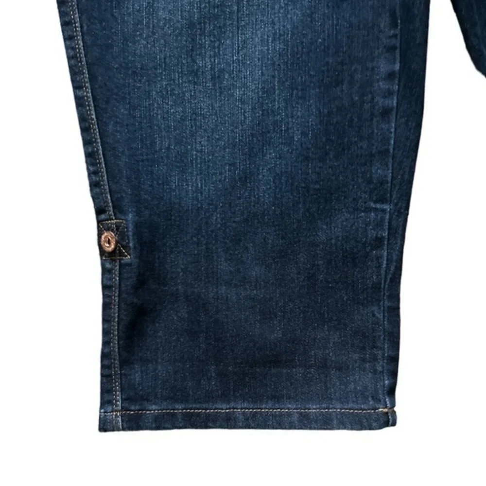 Style & Co Blue Dark Wash Skimmer‎ Jean Capris Sz. 8